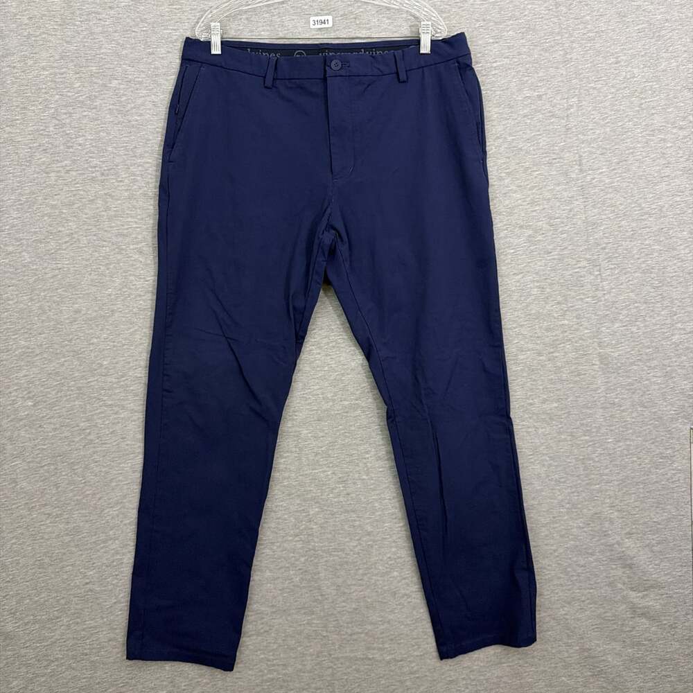 Vineyard Vines Men's 38x32 Dark Blue Performance Stretch On-The-Go Pants